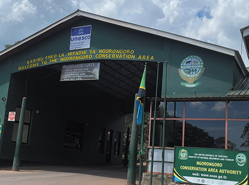 Ngorongoro crater panoramic view